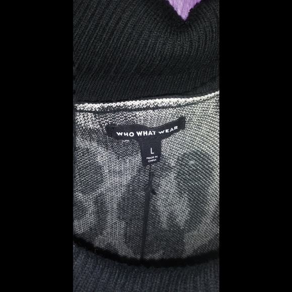 Who What Wear Leopard Sweater Dress - Picture 8 of 14